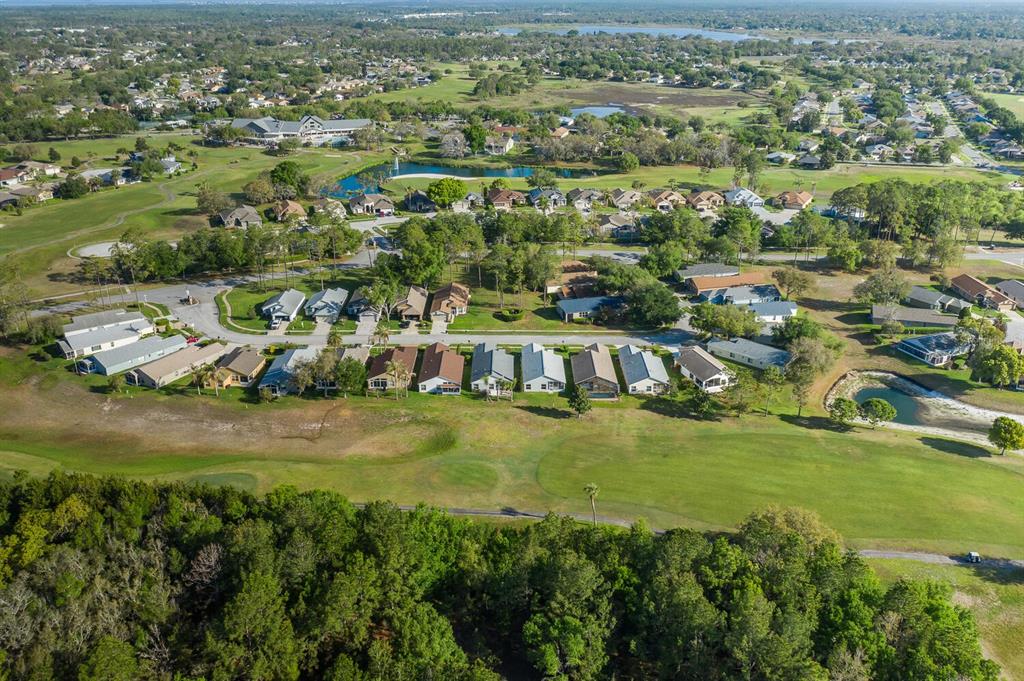 11718 Wheatfield Loop Hudson, FL 34667 - Photo 68 of 88 an aerial view of residential houses with outdoor space and trees