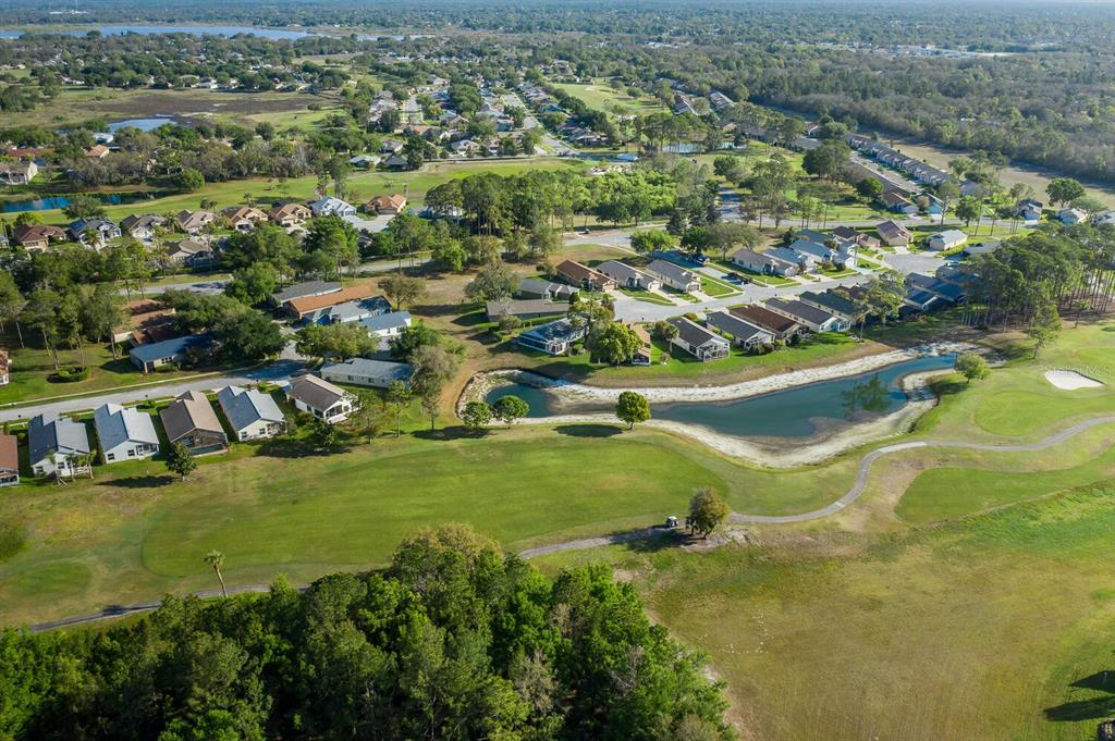 11718 Wheatfield Loop Hudson, FL 34667 - Photo 69 of 88 an aerial view of residential houses with outdoor space and trees