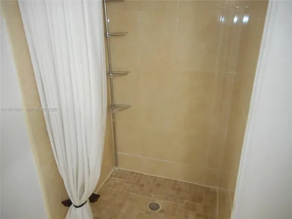 a close up of a shower