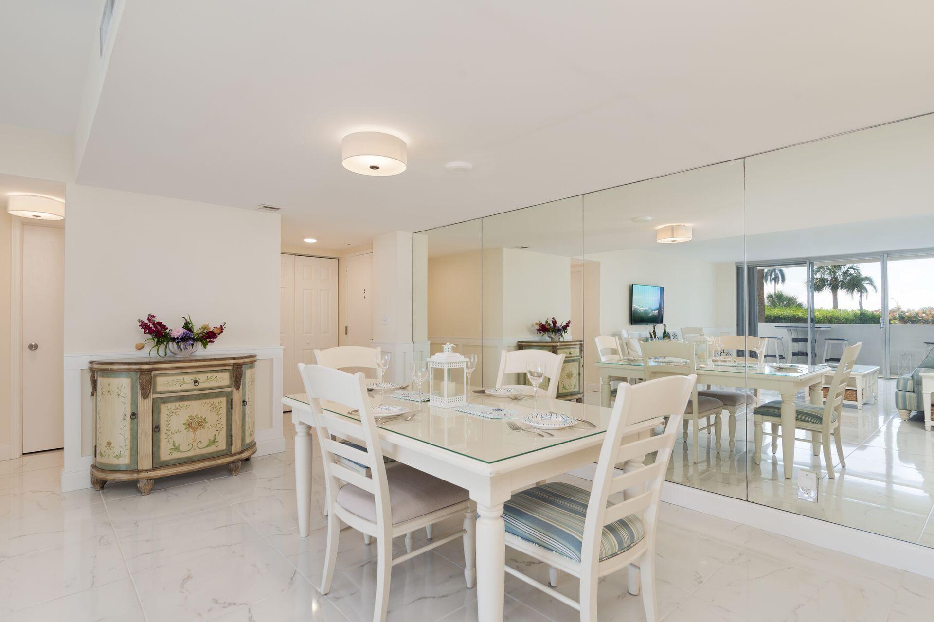 1701 South Flagler Drive, Unit 207 West Palm Beach, FL 33401 - Photo 7 of 26 a view of a dining room with furniture