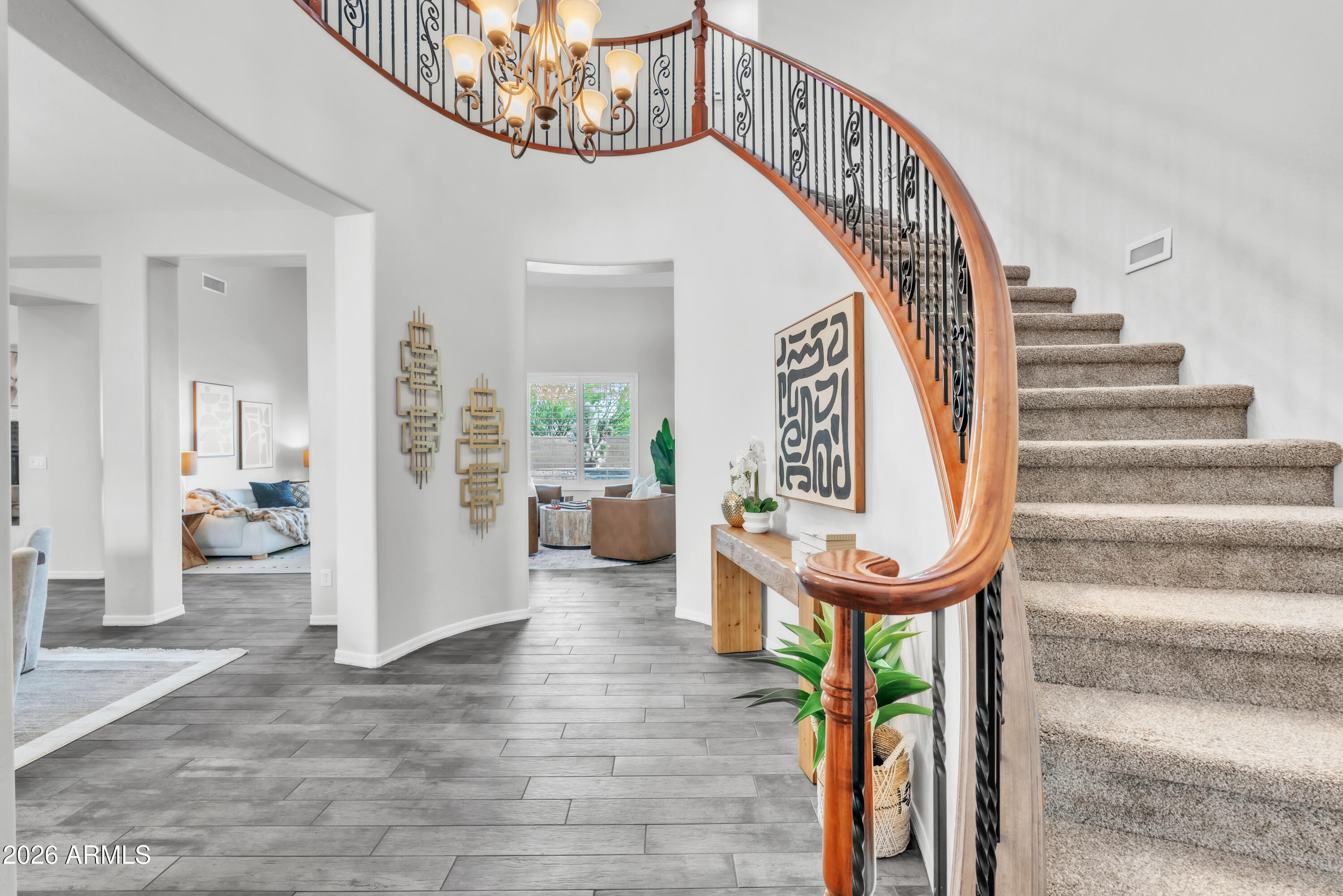 1615 West Red Fox Road Phoenix, AZ 85085 - Photo 5 of 64 a view of a living room and entryway