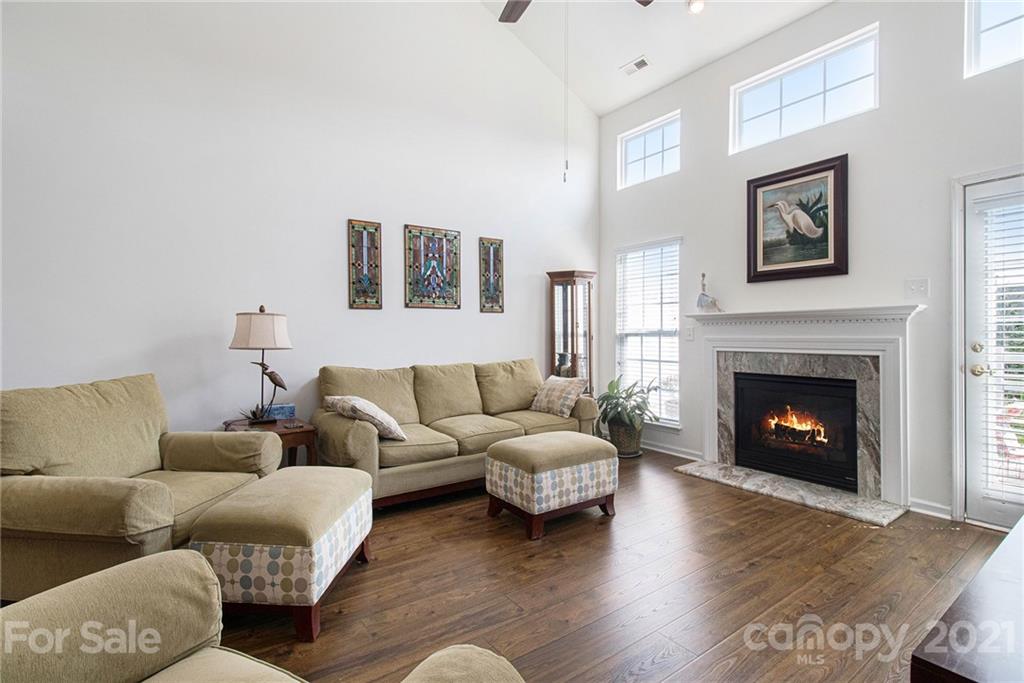 287 Garnet Court Fort Mill, SC 29708 - Photo 10 of 30 a living room with furniture and a fireplace