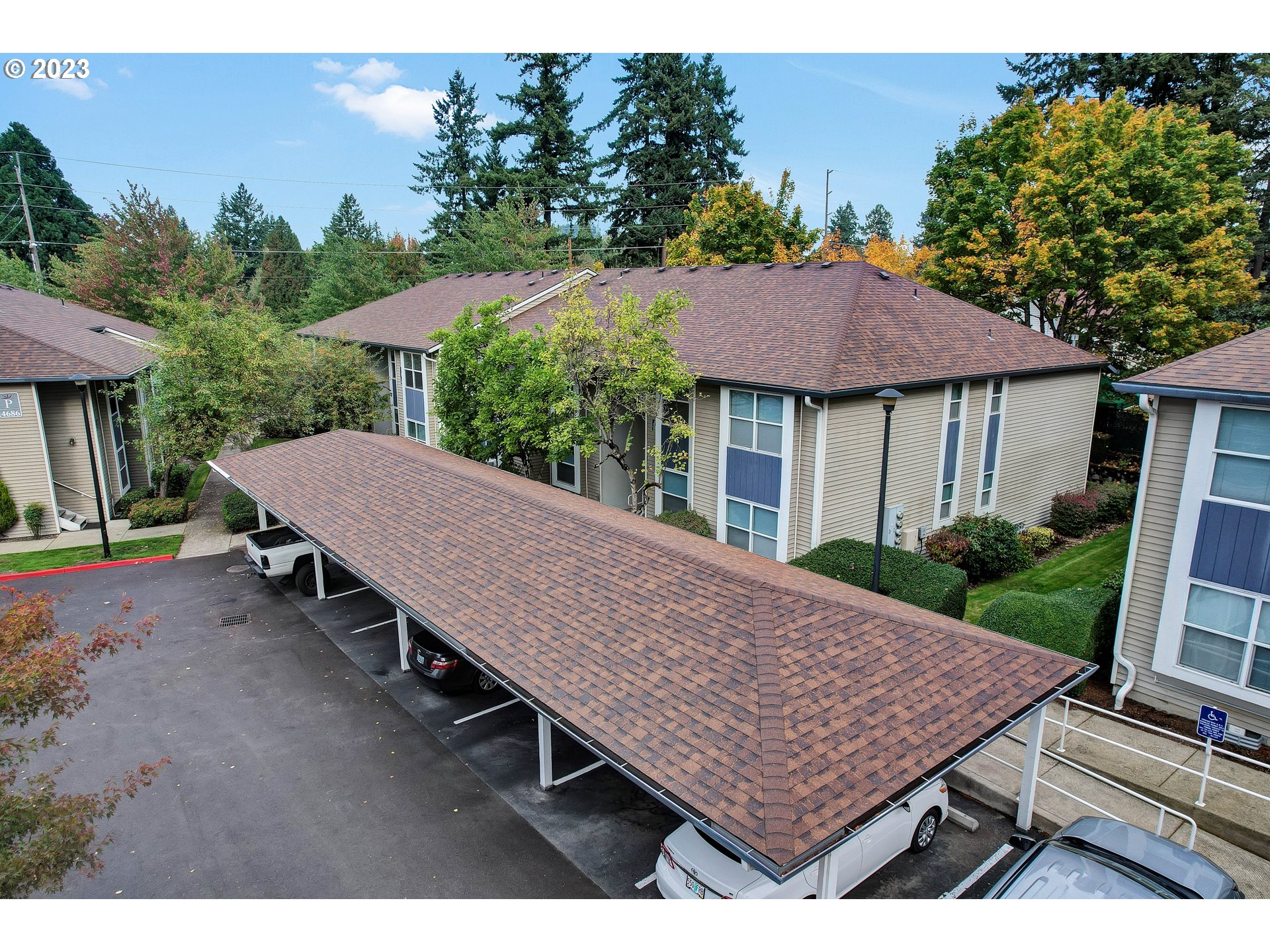 4694 West Powell Boulevard, Unit 139 Gresham, OR 97030 - Photo 2 of 29 an aerial view of a house with a patio