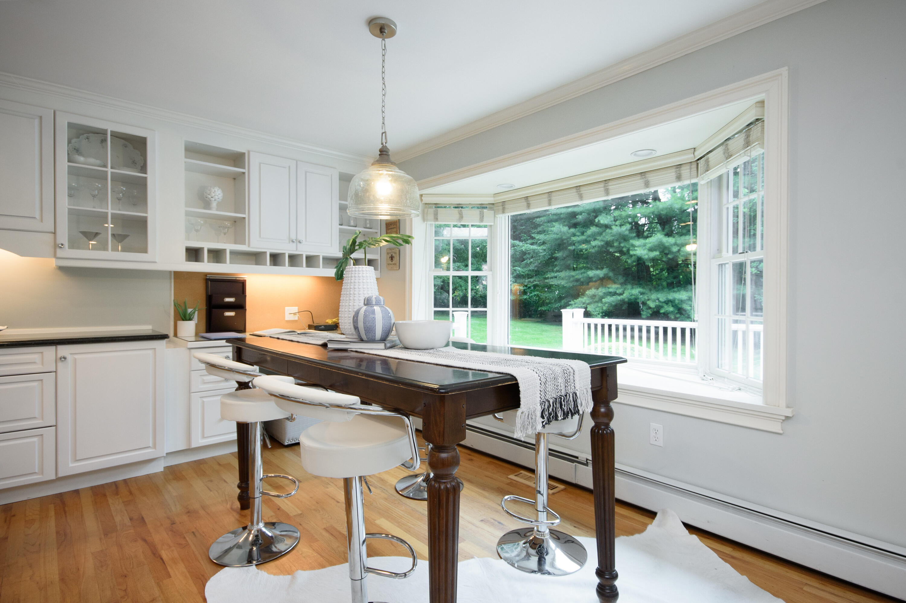2 Red Barn Road Darien, CT 06820 - Photo 13 of 36 a view of a dining room with furniture window and outside view