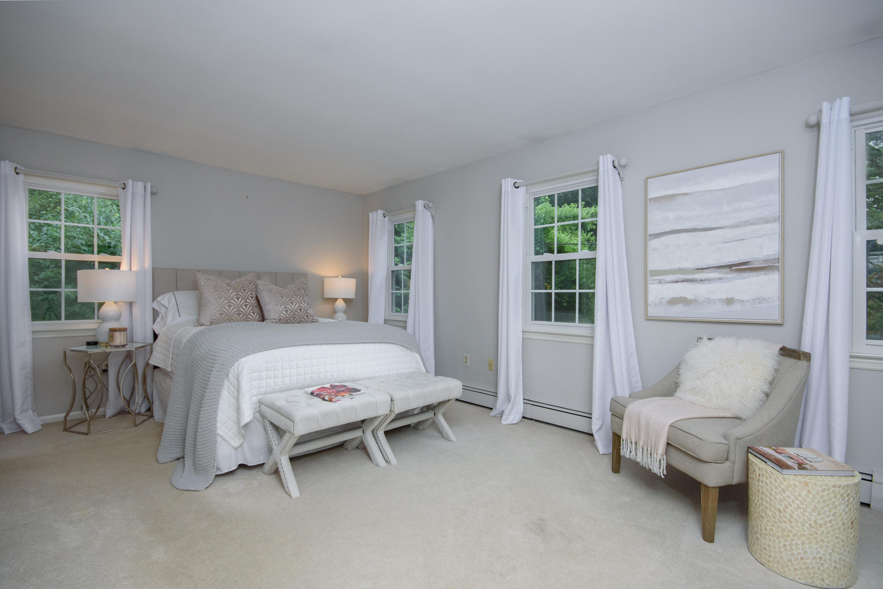 2 Red Barn Road Darien, CT 06820 - Photo 15 of 36 a bedroom with a bed and a window