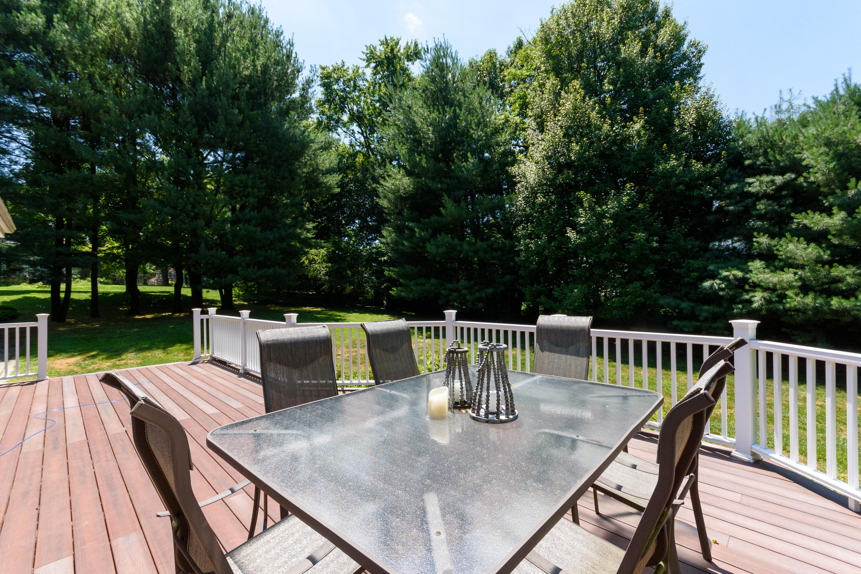 2 Red Barn Road Darien, CT 06820 - Photo 32 of 36 a view of backyard with hardwood and deck