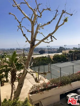 a view of a terrace with a bench
