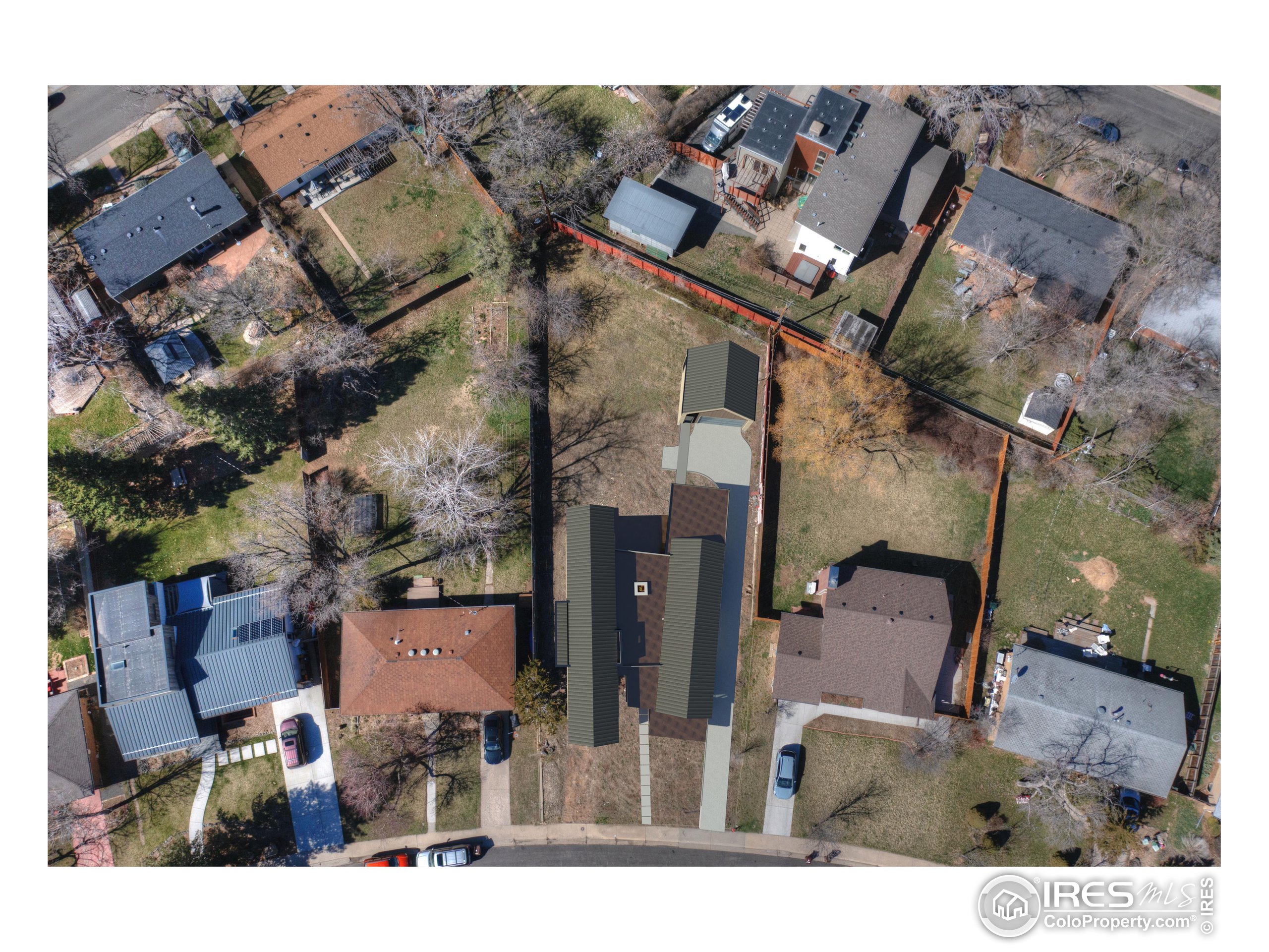 3055 23rd Street Boulder, CO 80304 - Photo 13 of 19 a aerial view of a house with a yard