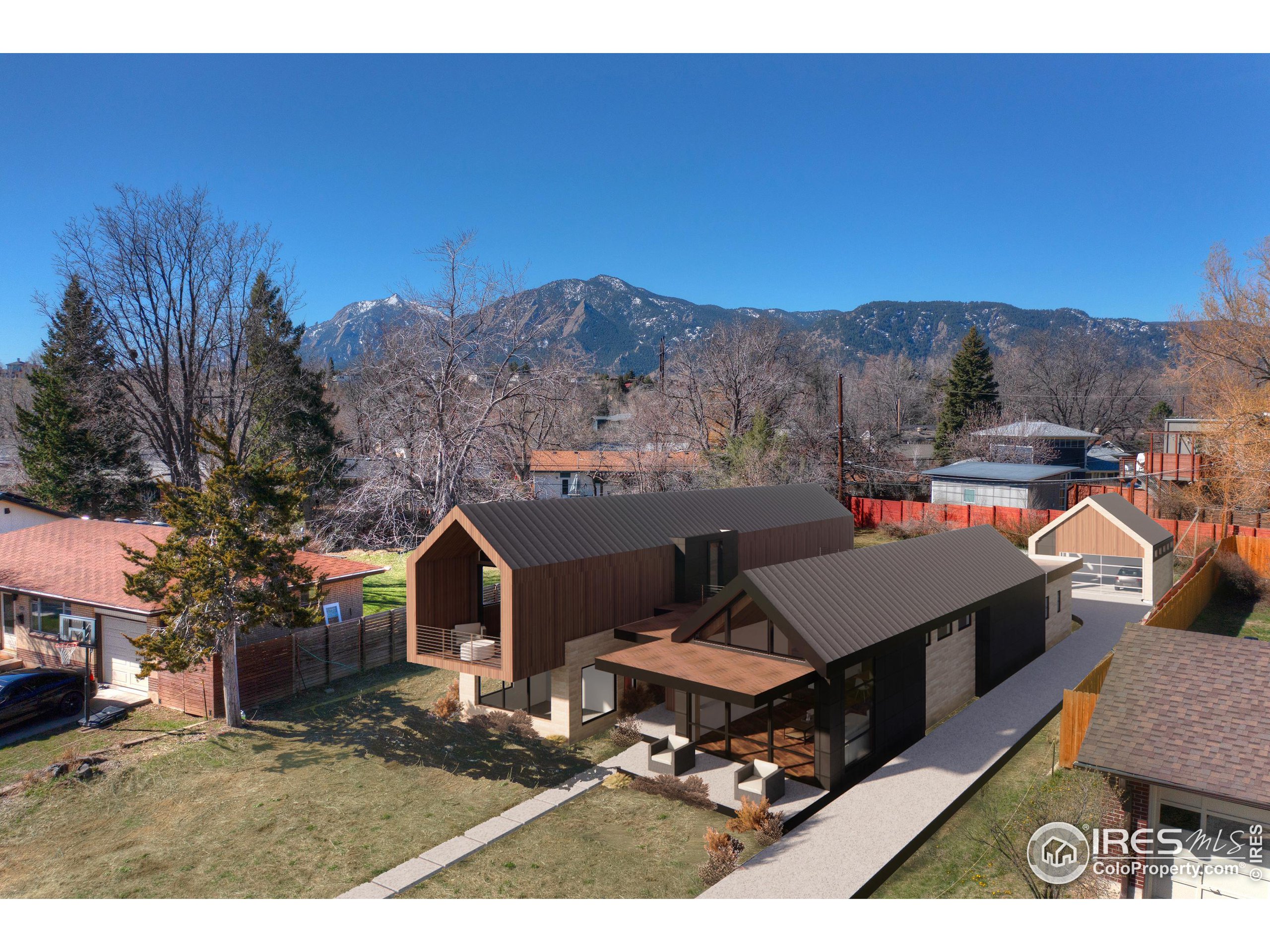 3055 23rd Street Boulder, CO 80304 - Photo 15 of 19 a view of a terrace with a bench