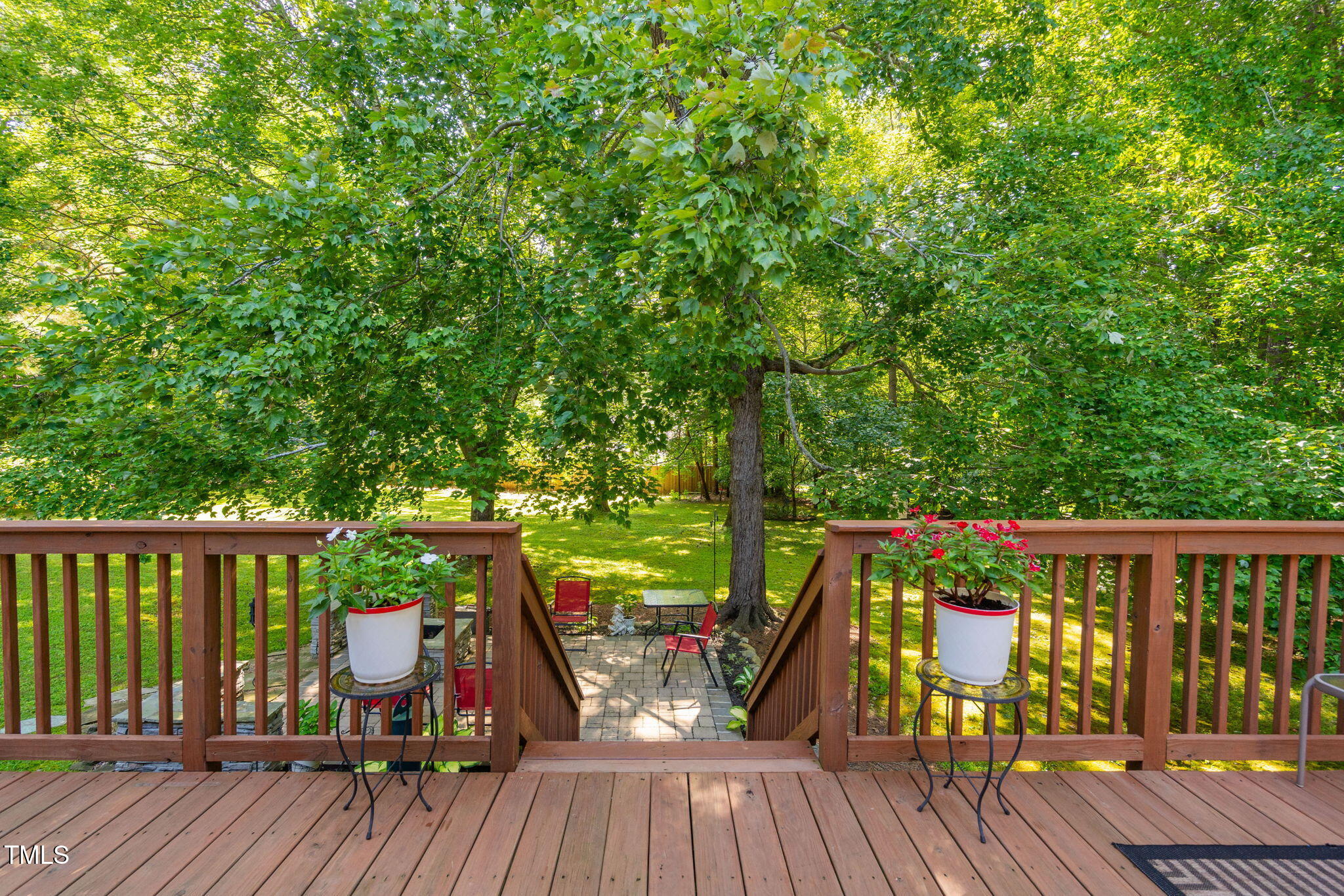 8236 Jackson Road Wake Forest, NC 27587 - Photo 38 of 74 a view of deck with chairs and wooden floor