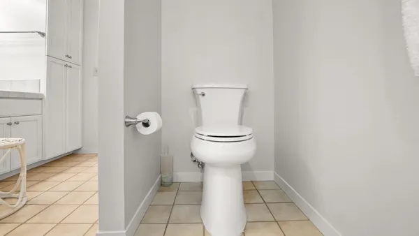 a bathroom with a toilet