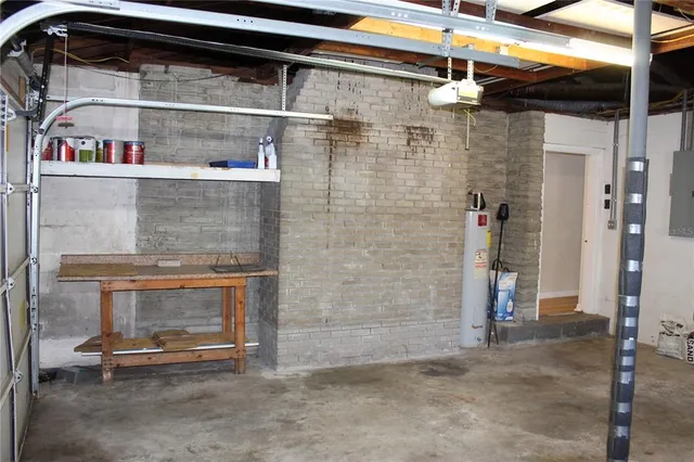 a view of storage and utility room