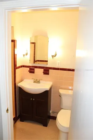 a bathroom with a sink and a toilet