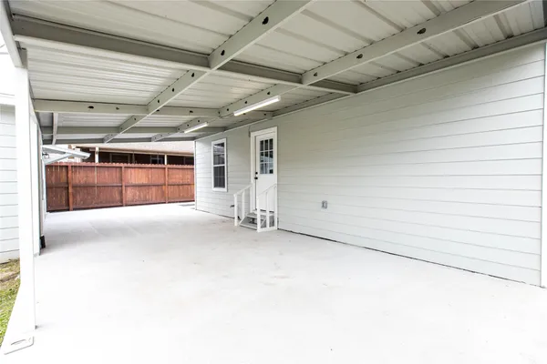 a view of a house with a patio