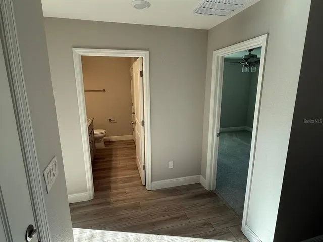 wooden floor in a gallery