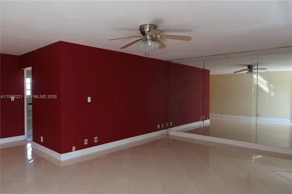 a view of an empty room