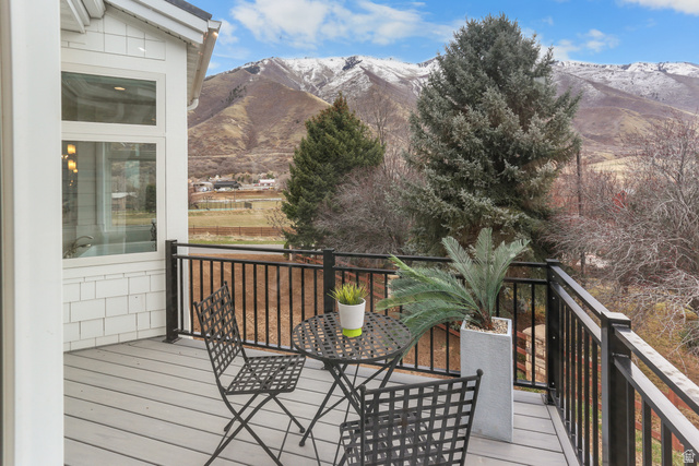 1354 South 800 East Mapleton, UT 84664 - Photo 37 of 129 Wooden terrace with a mountain view