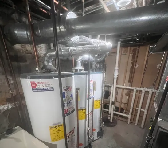 a view of water heater room