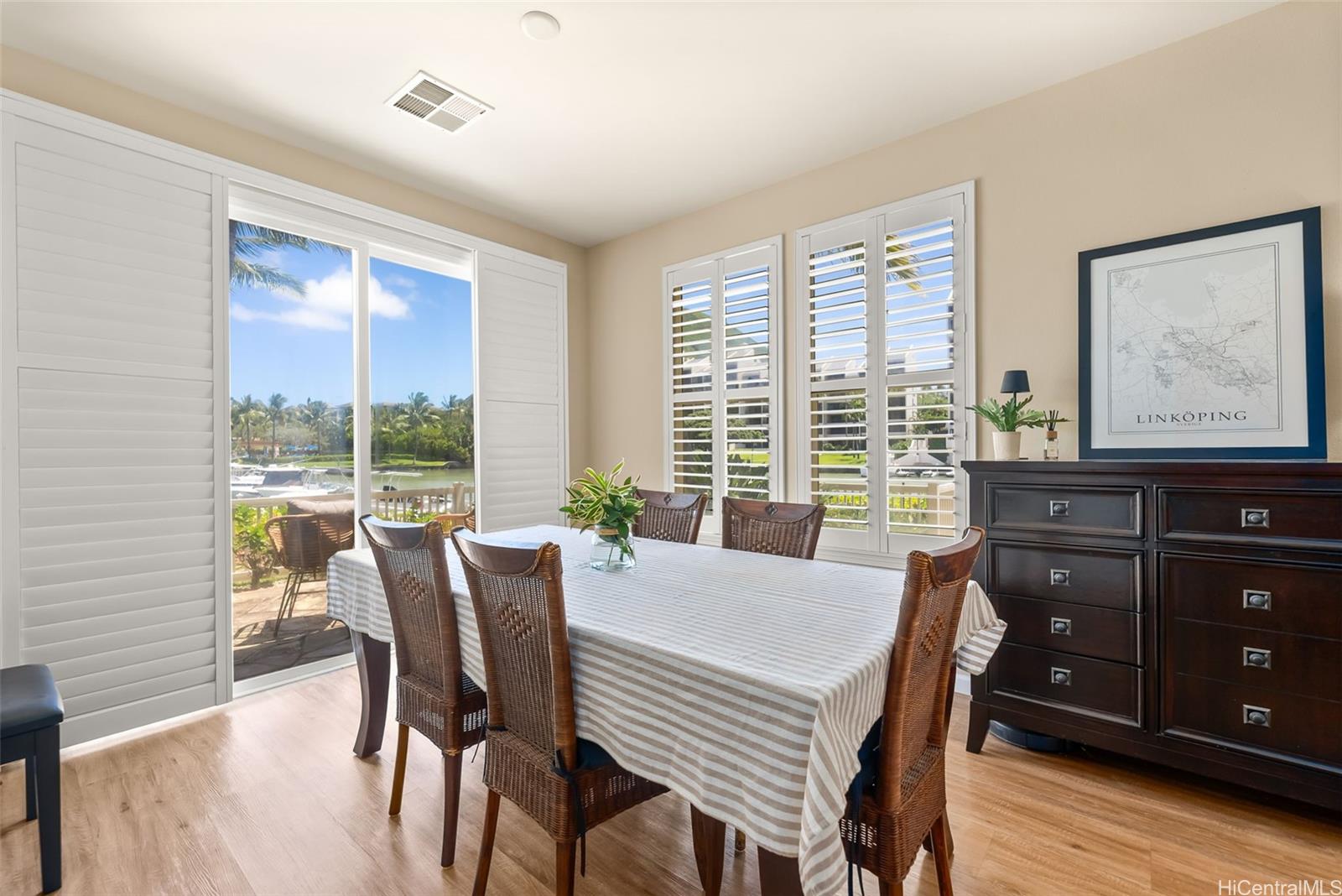 520 Lunalilo Home Road, Unit 310 Honolulu, HI 96825 - Photo 6 of 23 Better view of the dining area and the outdoor space and marina views