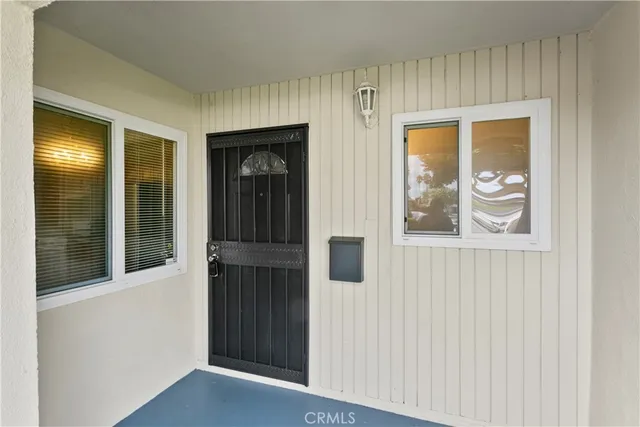 a view of front door