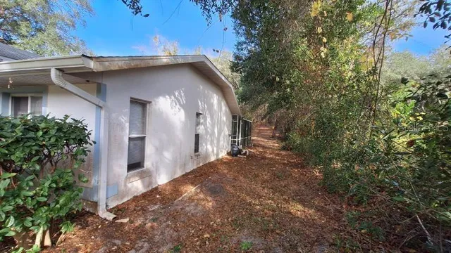 a view of outdoor space and green space