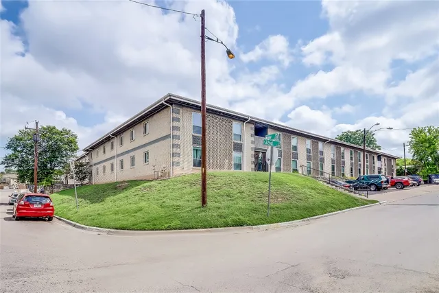 a house view with a garden space