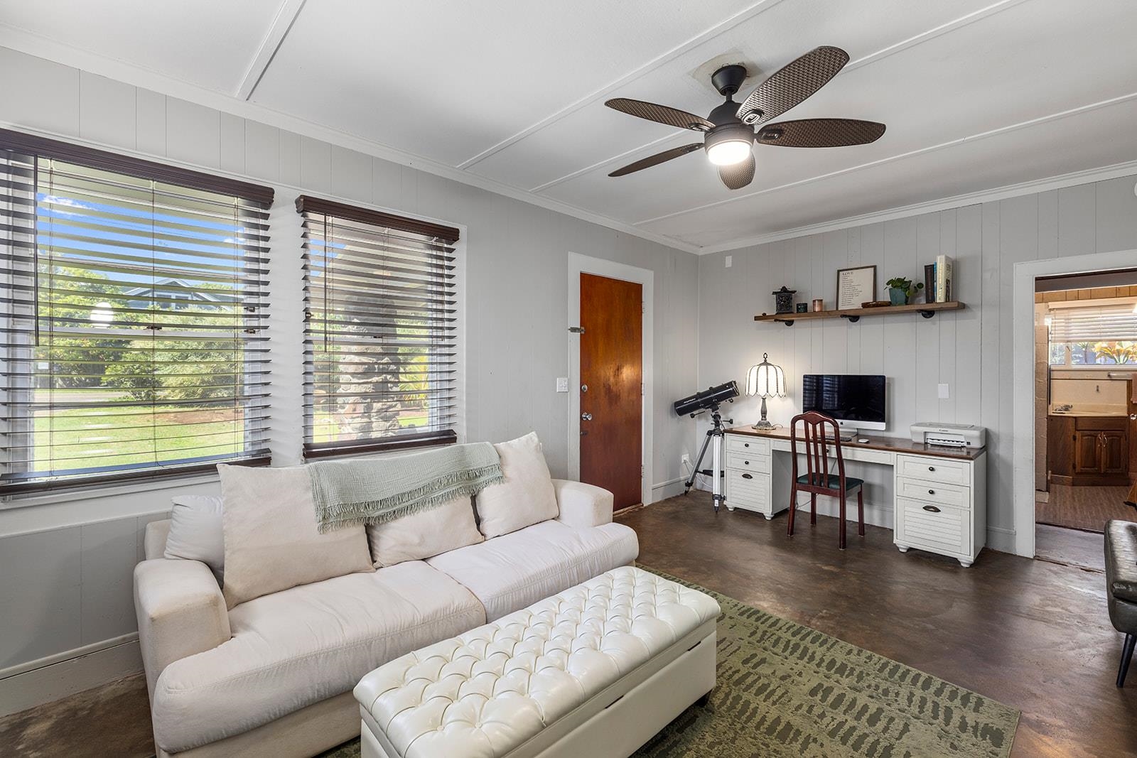 1697 Haiku Road Haiku, HI 96708 - Photo 5 of 48 a living room with furniture or window and a wooden floor