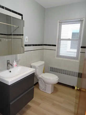 a bathroom with a shower and a bathtub