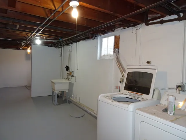 a view of a storage room