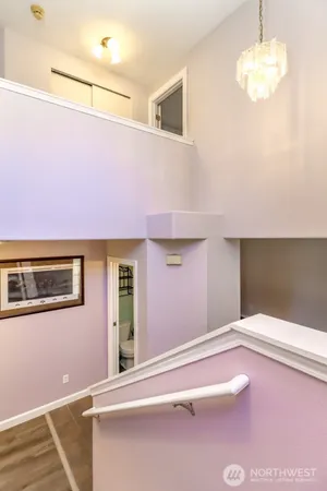 a view of a livingroom with an empty space