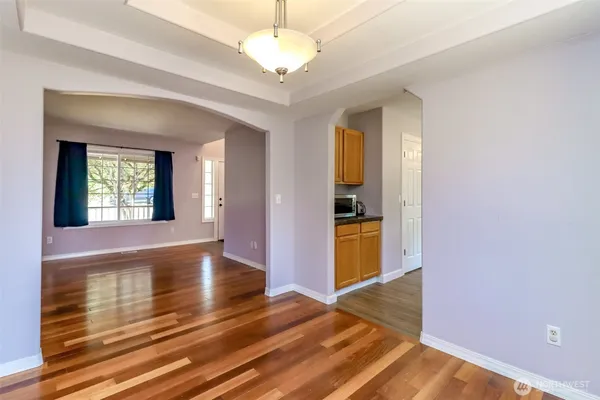 a view of an entryway of a house