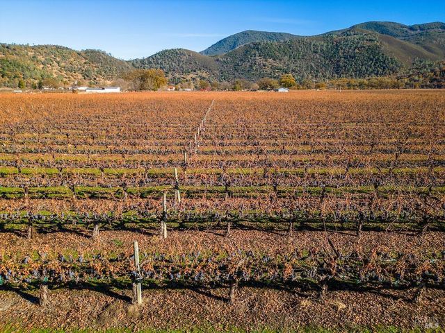 a view of lake and mountain