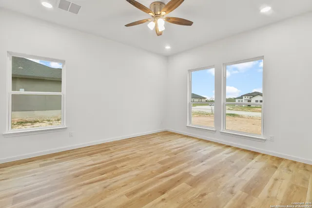 wooden floor in an empty room