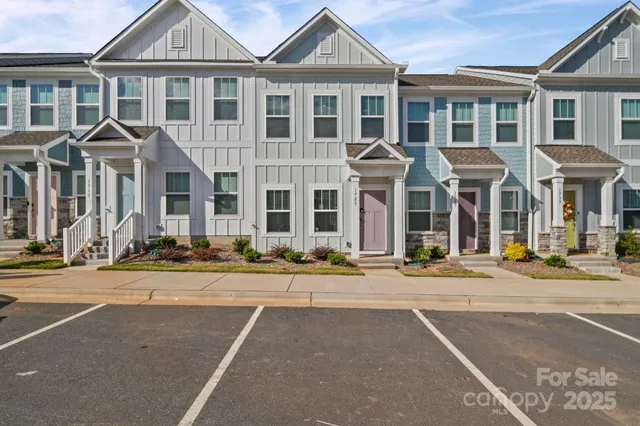 front view of a brick building