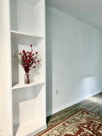 a view of a vase of flowers on a table