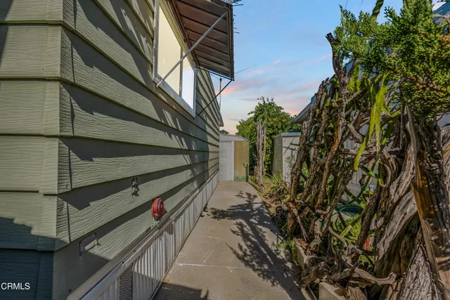 a view of street from balcony