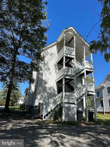 a front view of a building