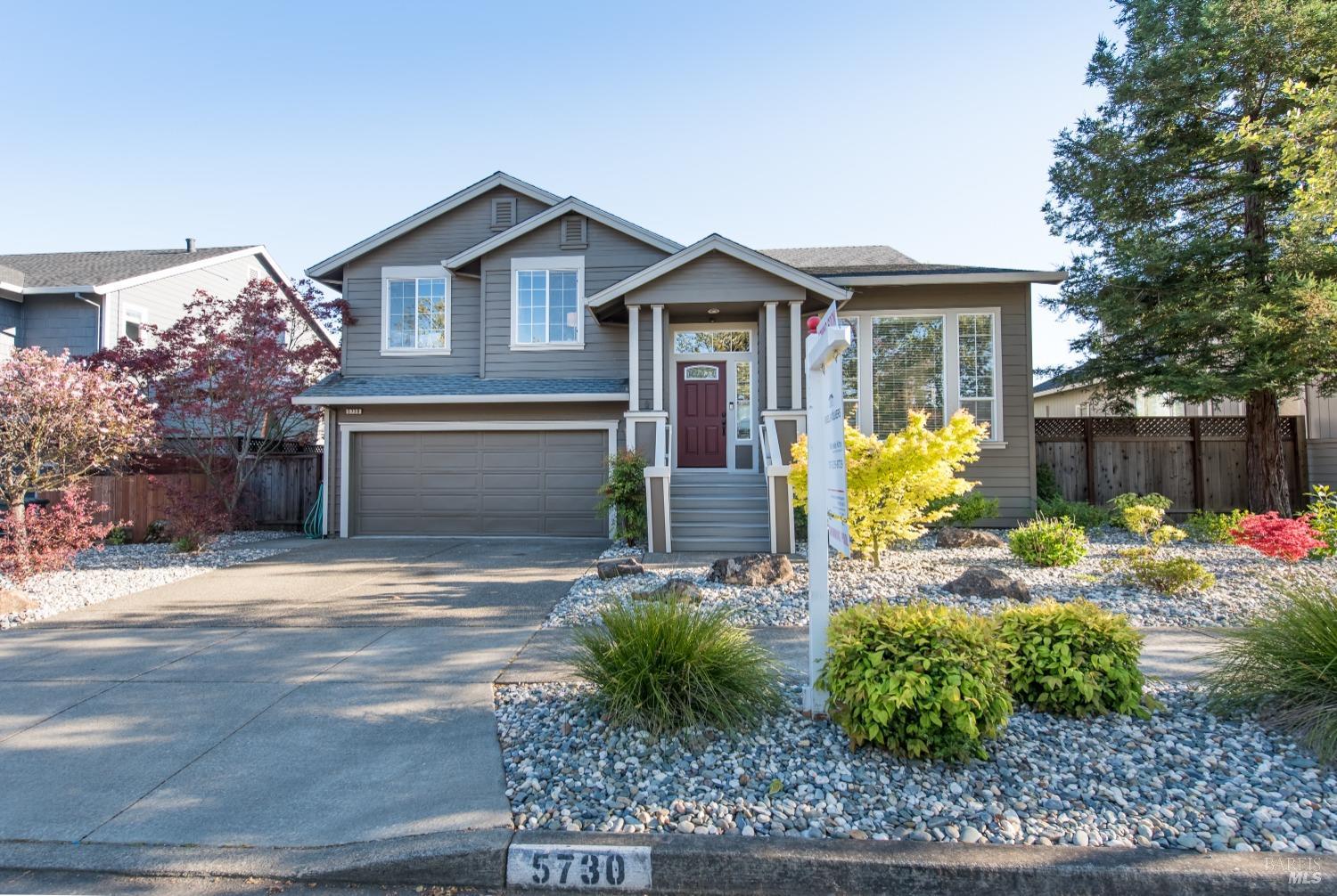 5730 Raters Drive Santa Rosa, CA 95409 - Photo 1 of 1 a front view of a house with garden