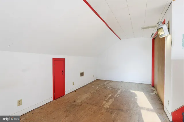 a room with storage and utility