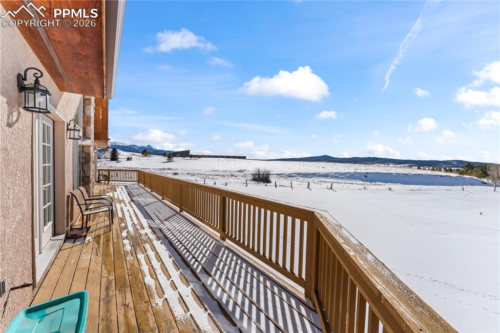 112 Ridge Point Circle Divide, CO 80814 - Photo 50 of 50 a view of balcony with wooden floor