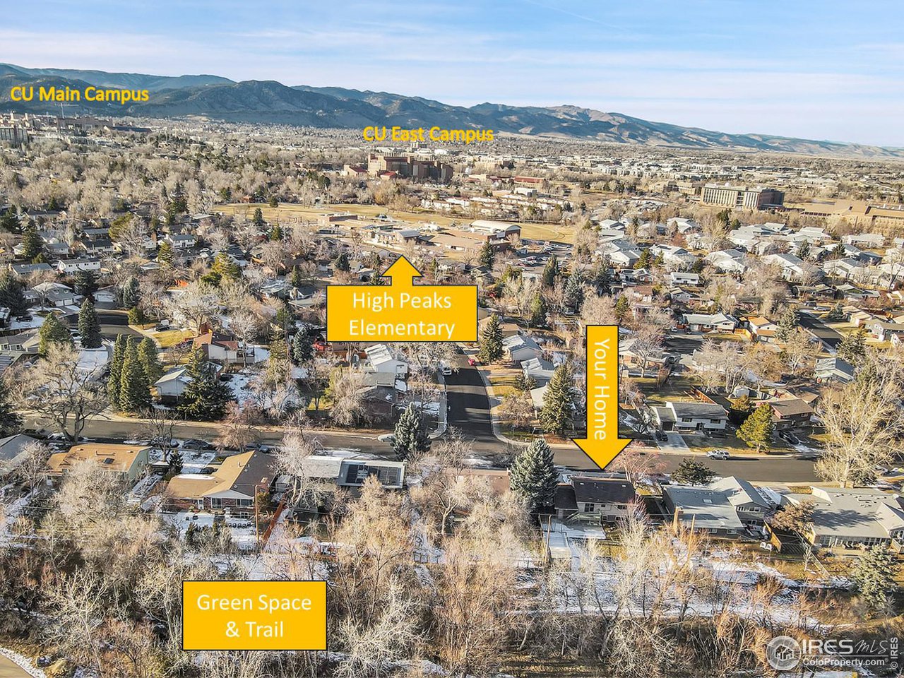4216 Evans Drive Boulder, CO 80303 - Photo 25 of 26 a view of a city
