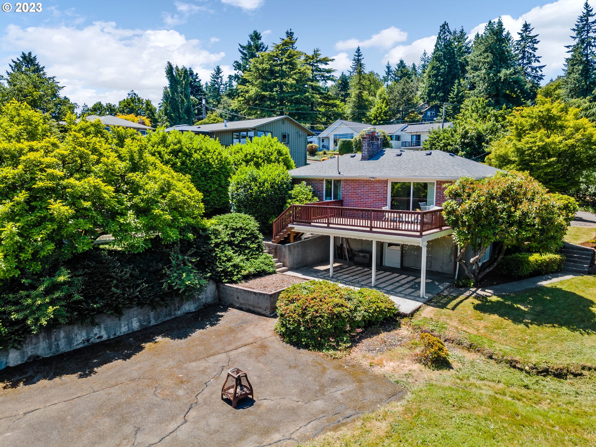 12050 Southwest 29th Avenue Portland, OR 97219 - Photo 34 of 36 an aerial view of house with yard
