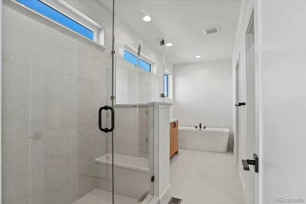 a view of small space with racks on the wall