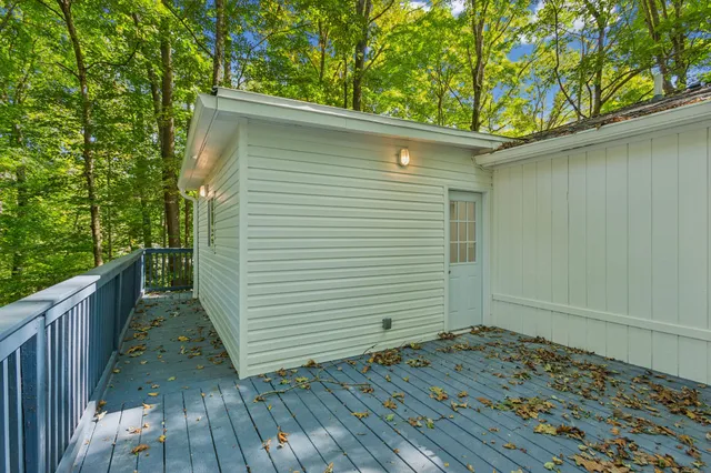 a backyard of a house