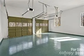 a view of a indoor garage