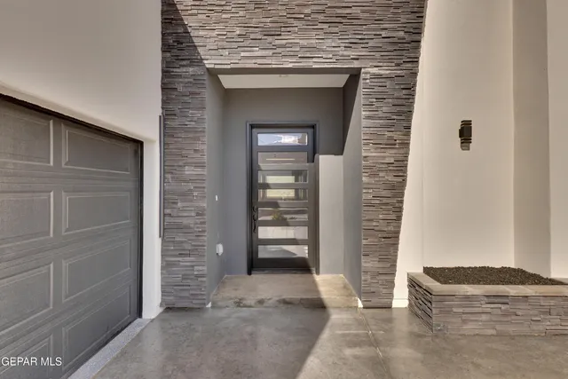 a view of an entryway door of the house