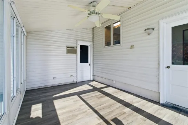 a view of a house with a door
