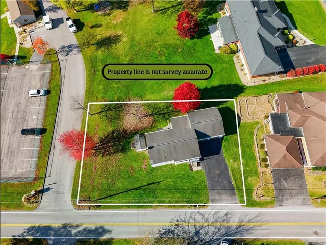 an aerial view of tennis court