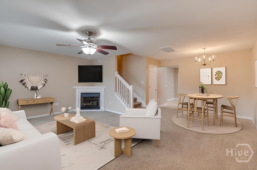 146 Sonata Circle Pooler, GA 31322 - Photo 5 of 35 Living Room - Virtually Staged