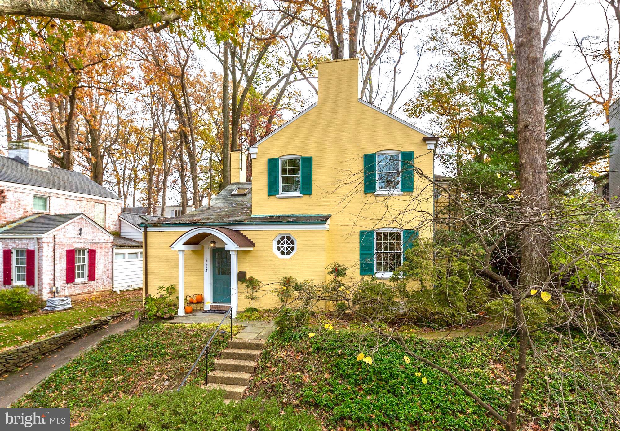 6613 32nd Street Northwest Washington, DC 20015 - Photo 2 of 47 Lovely street presence and convenient driveway.